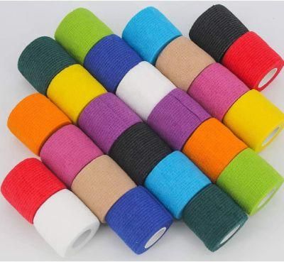 Medical Supplies Non Woven Easy Tear Elastic Cohesive Bandage for Sports Safety