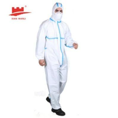 Wholesale Disposable Type 4-5-6 Non Woven Microporous Film Coverall Type5/6 Coverall for Daily Working