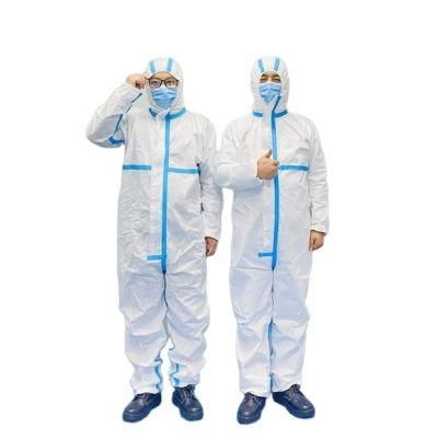 Disposable Hazmat Suit Coverall Protection Isolation Gown Protective Clothing Medical