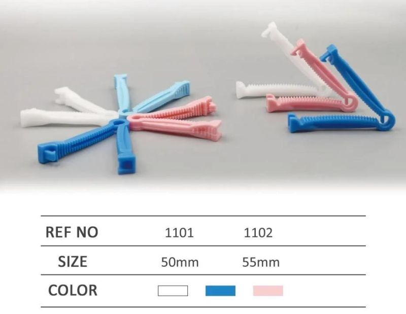 Hospital Medical Use Different Colors Umbilical Cord Clips Plastic Disposable Umbilical Cord Clamp for New Born