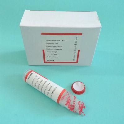 Glass Blood Collection Tube Lab Use Capillary Tube Plain Micro EDTA Capillary Blood Tubes