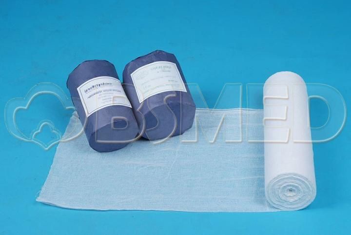 100% Cotton Medical Gauze Roll (Manufacturer with CE. ISO certificated)