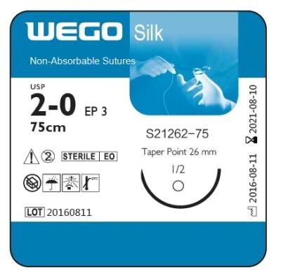 Wego Good Quality Silk Surgical Sutures