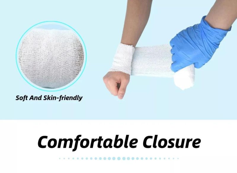HD5 Compress Gauze Crinkle Cotton Fluff Bandage Roll for Medical