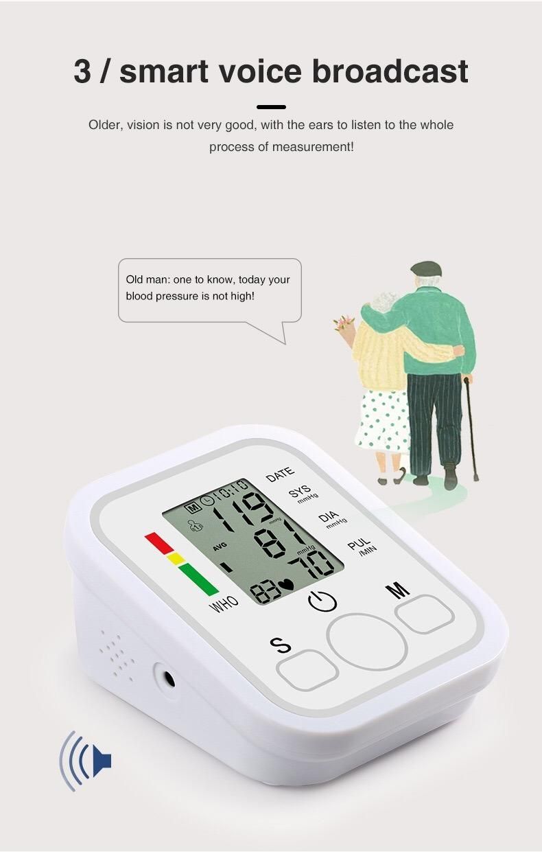 Fully Arm Style Home Care Electronic Blood Pressure Monitor