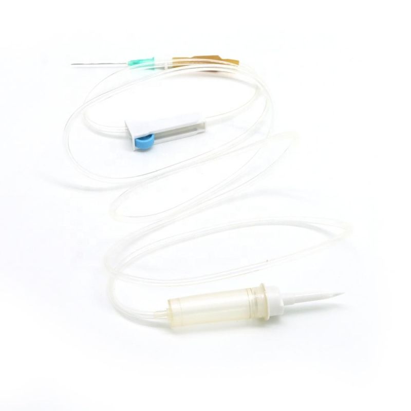 Medical IV Infusion Set Disposable IV Infusion Kit PVC IV Giving Set