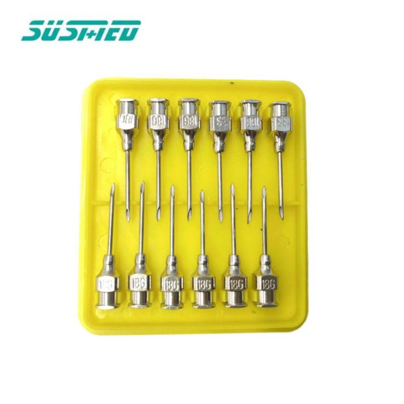 Veterinary Stainless Steel Needles Animal Syringes Needle with Copper Hub