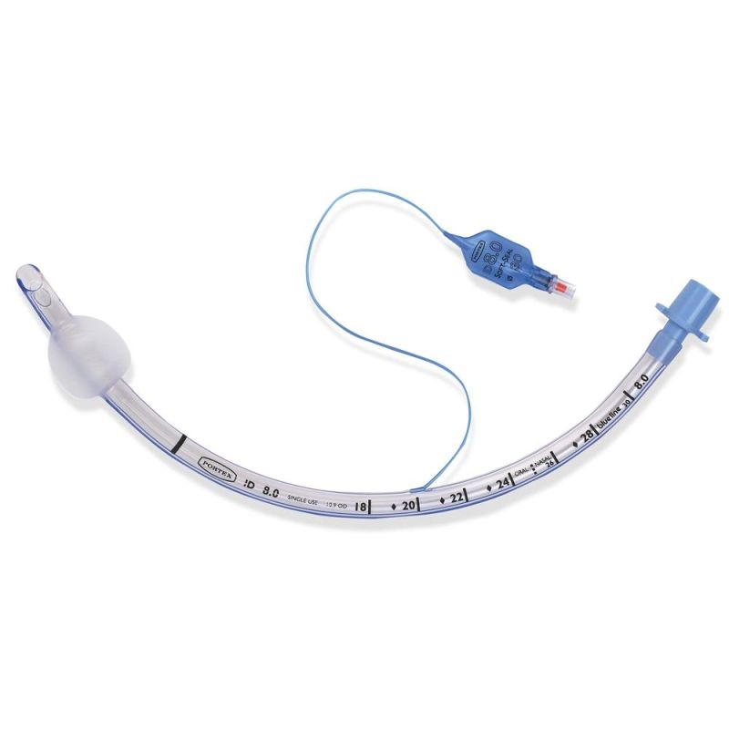 CE ISO Certified Cuffed Uncuffed Reinforced Disposable Medical Endotracheal Tube