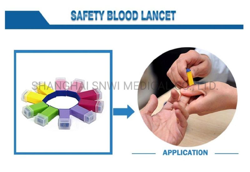 Disposable Sterile Safety Blood Lancet High Quality Low Price