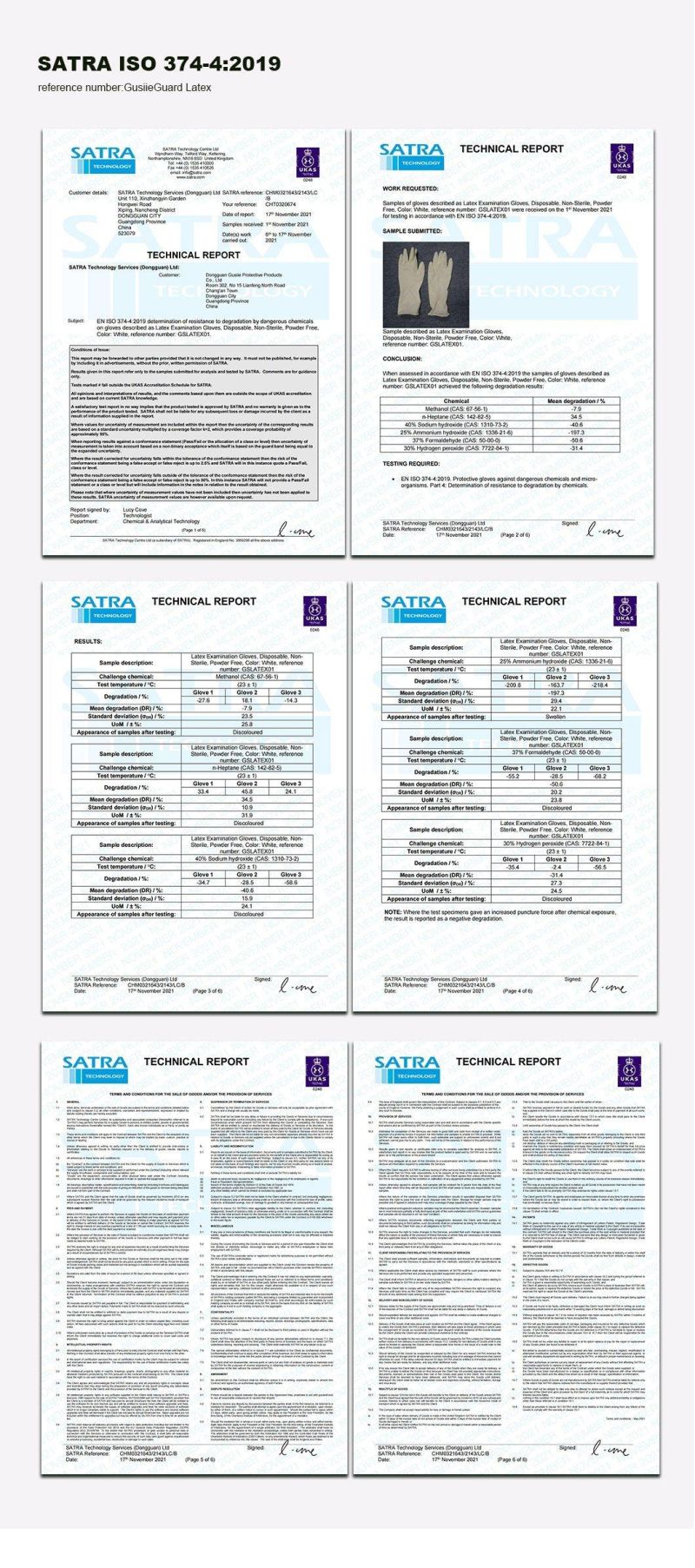 Disposable Latex Protective Gloves Safety Inspection Rubber Gloves Dealer