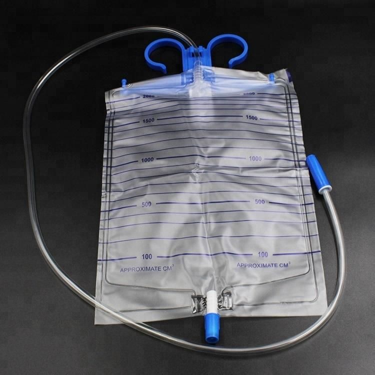 Medical Disposable 2000ml Economic Adult Urine Drainage Collection Bag Disposable Urine Bag