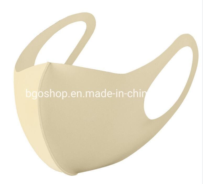 Fashion Respirator Customized Logo Breathable Washable Polyester Mask Spandex Face Mask