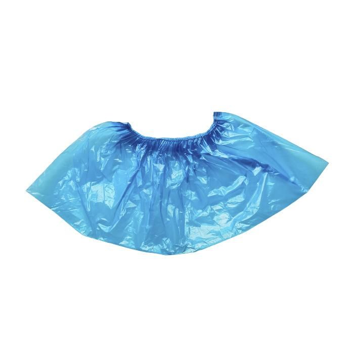Plastic Waterproof Non Slip Cheap Light Weight Dust Free Work Shop Wholesale Food Factory Polyethylene Disposable PE Shoe Covers