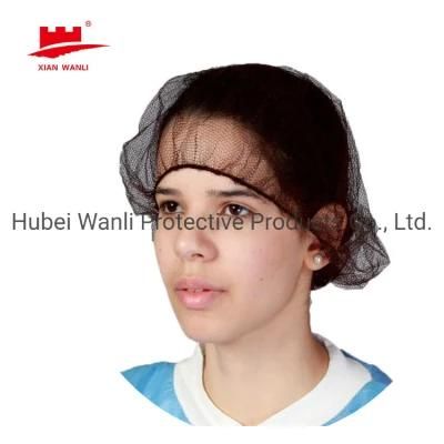 Xian Wanli Brand Disposable Hair Net Food Process Headwear Polyester Cap