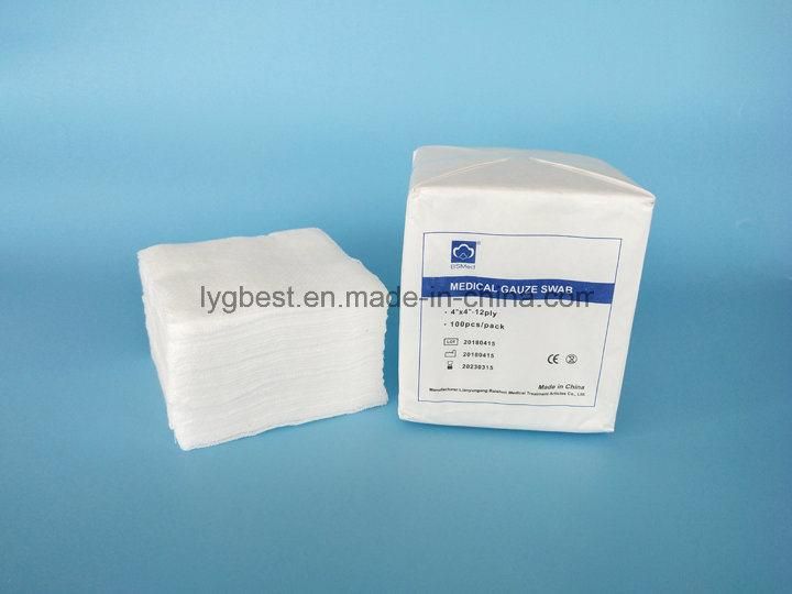 100% Cotton Medical Supply Non-Sterile Gauze Swab