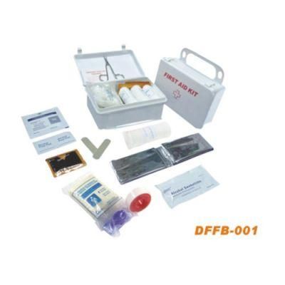 Home Office Car First Aid Kit Metal Box with Medical Disposable Items