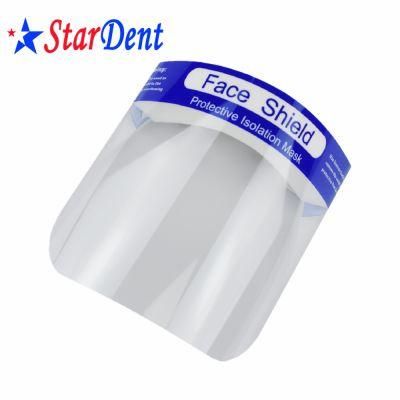in Stock Transparent and Colorless Eco Friendly PVC Eyes Mouth Nose Protection Safety Face Shield