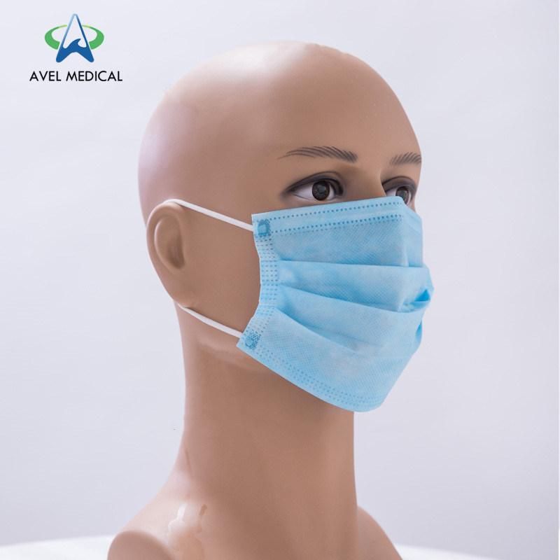 Hubei Factory Direct Sale Face Mask 3 Layer Non Wovan Fabric Dust Mask Anti-Dropping Industrial Civilian Disposable Protective Mask