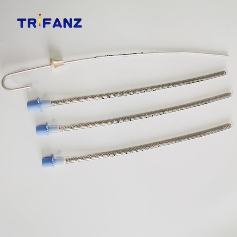 Hot Sale Disposable Silicone Endotracheal Tube Ett Reinforced Uncuffed Factory