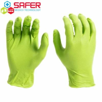 Food Handling Disposable Gloves Green Nitrile Gloves Manufacturer