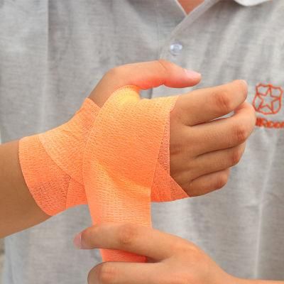 Customized Non Woven Self Adhesive Elastic Cohesive Bandage with TUV Rheinland CE FDA Certified for Tesco Chain Stores