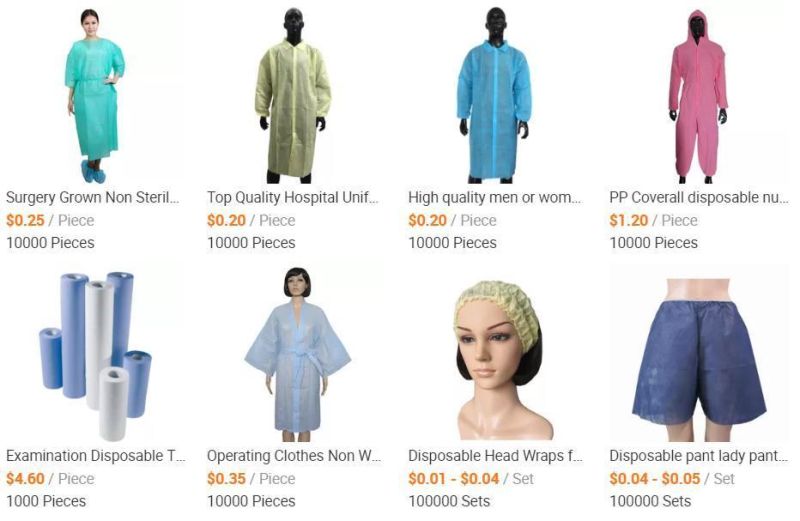 Best Selling Products Disposable CPE Apron CPE Isolation Gown