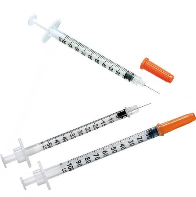 Safety Professional High Quality with Fixed Needle U-100 U-40 0.5ml/1ml Insulin Syringe