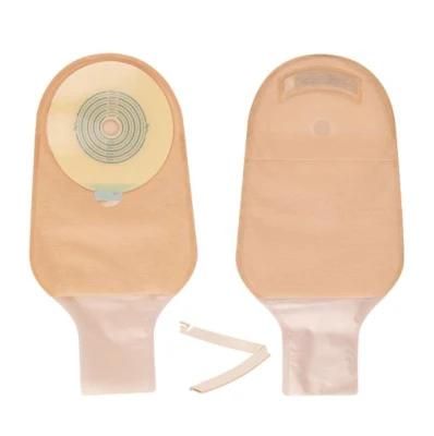 One Piece Drainable Urine for Ileostomy Stoma Care Cut-to-Fit Carbon with Closure Non-Woven Colostomy Bag