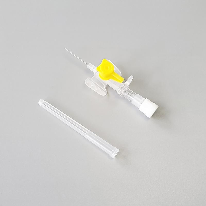 Medical Disposable IV Cannula Port Catheter with Wings