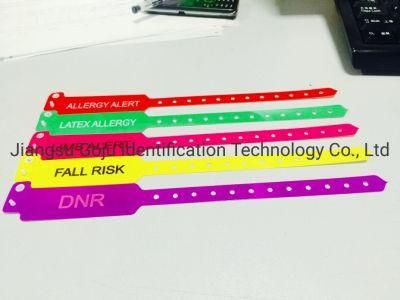 Waterproof Hospital Alert Wristband with Fall Risk for Patients