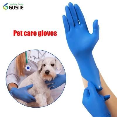 Disposible Powder Free Nitrile Gloves Blue Color Size From S to XL Large Medical Examination Gloves