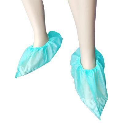 CE Certificated Non-Toxic and Recyclable PP Non Woven Disposable Shoe Cover Nonslip Spunbonded Spp Disposable Polypropylene Shoe Covers