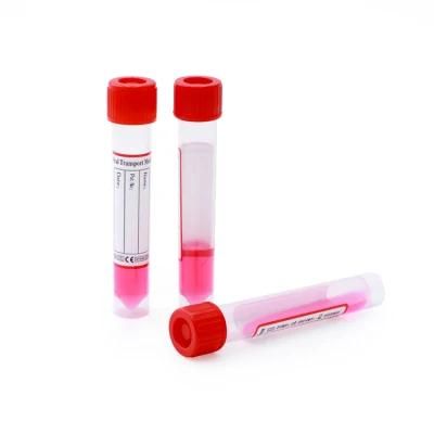 Medical Disposable 3ml Vtm/Mtm Viral Media Transport Medium Activated Vtm Virus Sampling Tube