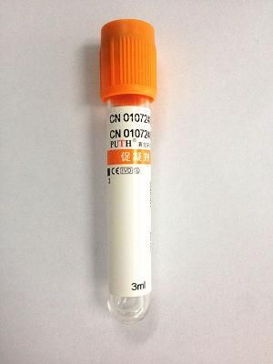 Gel &amp; Clot Activator Vacuum Blood Collection Tubes with Ce &amp; ISO 13485
