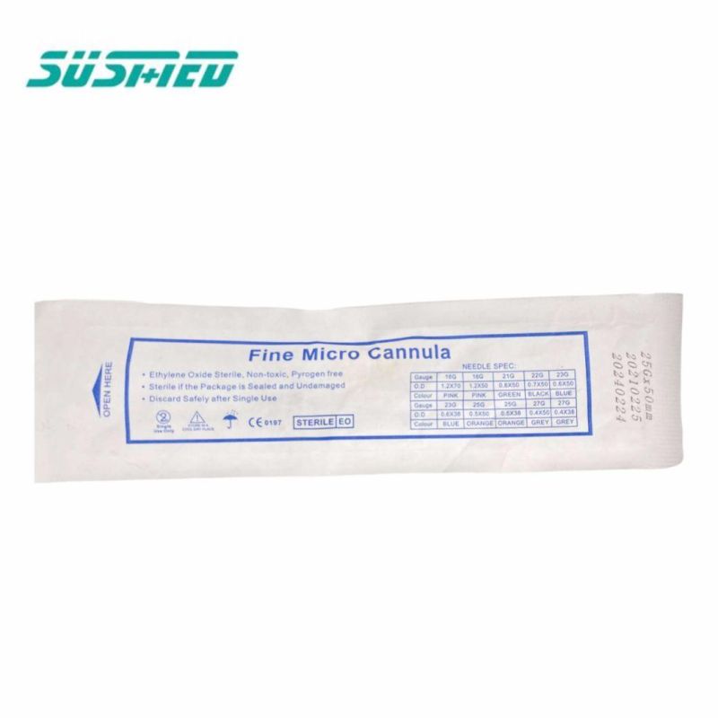 25g 50mm Micro Cannula Fine Disposable Injection Micro Blunt Cannula