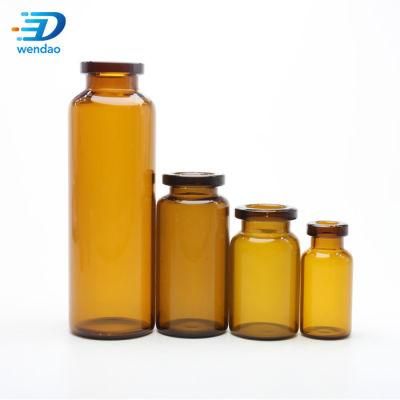 10ml Clear Injection Glass Vial/Stopper with Lids Small Medicine Bottles Experimental Test Liquid Containers