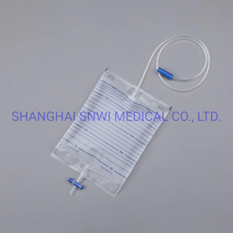 Disposable Medical Supplies Sterile PVC Urine Drainage Bag with Twist Turn Valve