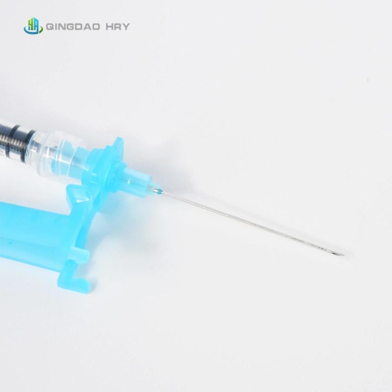 Disposable Syringe with Safety Needle, Mounted, Luer Slip/Luer Lock Syringe 1-50ml 18g-27g