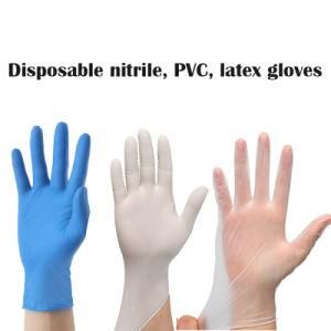 Good Quality Disposable Powder Free PVC Transparent Safety Latex Gloves with Size (Disposable glove) Wholesale