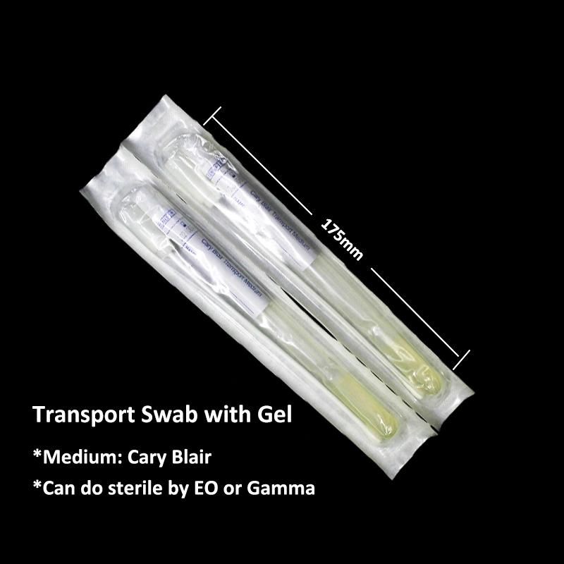 Medical Sterile Amies Transport Swab with Gel Medium for Sampling