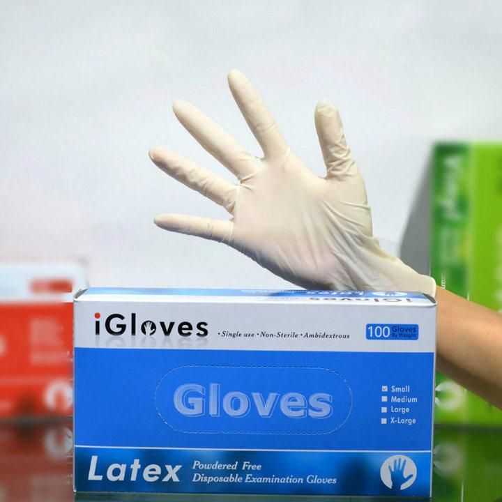 Malaysia Price Medical Grade Disposable Latex Examination Gloves