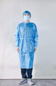 Disposable Isolation Gowns PP+PE Coating AAMI Level 1/2 Isolation Gown No Sterile Gowns