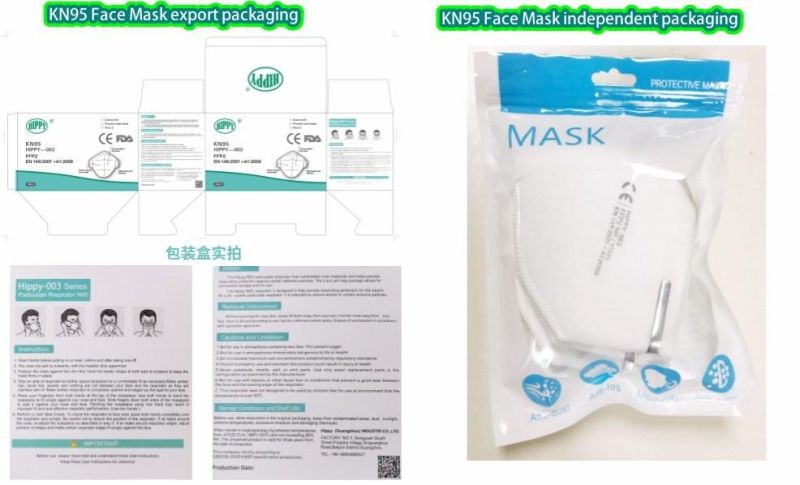 Kn95 Mask Ffp2/ Dust Mask Ffp2/Printed Face Mask for Dust/ Nonwoven Face Mask Kn95