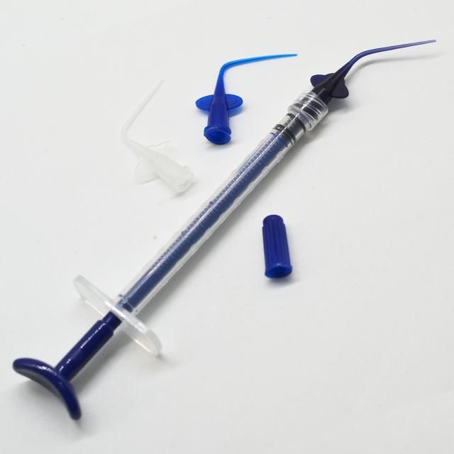 Dental Disposable Syringe Tip Irrigation Tips 200PCS/Bag Blue White Transparent