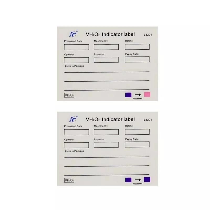 Medical Plasma Sterilization Indicator Labels Medical Supply Autoclave Indicator Plasma Sterilization Card/Label