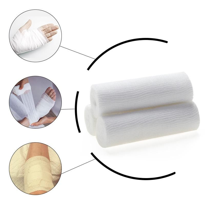 Hot Sale High Quantity Medical Supply Absorbent Gauze Roll Bandage for Hospital Use