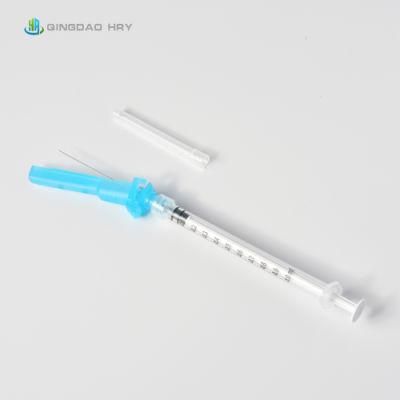 Professional Manufacture of Disposable Syringe with Safety Hypodermic Needle&amp; Normal Needle CE FDA ISO 510K