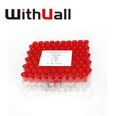 Disposable Vacuum Plain Tube Without Additive Blood Collection Tubes