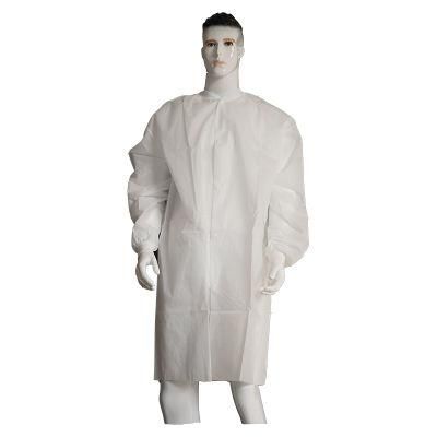 Clinics Pharmaceutical Disposable White Lab Coat