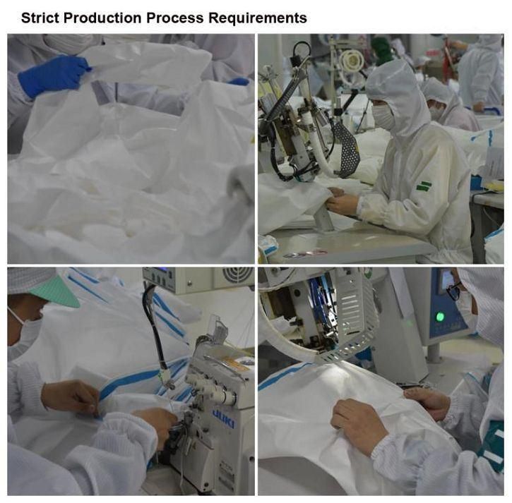 Medical Waterproof Nonwoven Disposable Protective Isolation Surgical Gown